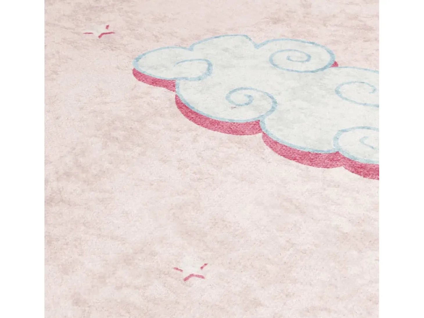 Alfombra niños lavable antideslizante unicornio rosa 160x230 cm
