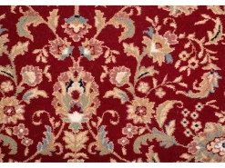Alfombra oriental tejida con ribete 133x133 cm Rojo Dolna