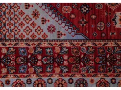 Alfombra oriental tejida de lana 120x145 cm Rojo Multi Saharna