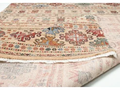 Alfombra oriental tejida de lana 160x230 cm Beige Saharna
