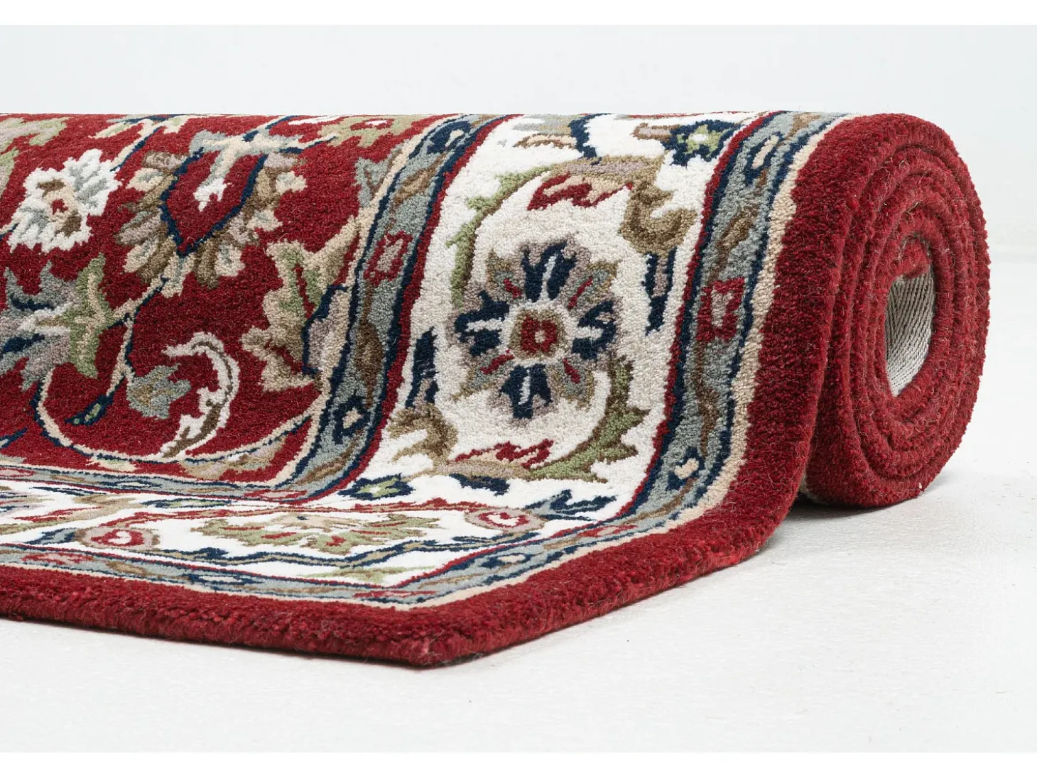 Alfombra oriental tejida a mano con lana 70x140 cm Rojo Royal Orient
