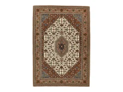 Alfombra oriental tejida a mano con lana 70x140 cm Beige Royal Orient