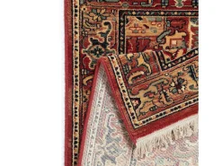 Alfombra oriental tejida de lana 60x85 cm Rojo Multi Saharna