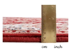 Alfombra oriental tejida con ribete 80x150 cm Rojo Dolna