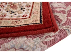 Alfombra oriental tejida con ribete 240x340 cm Rojo Dolna