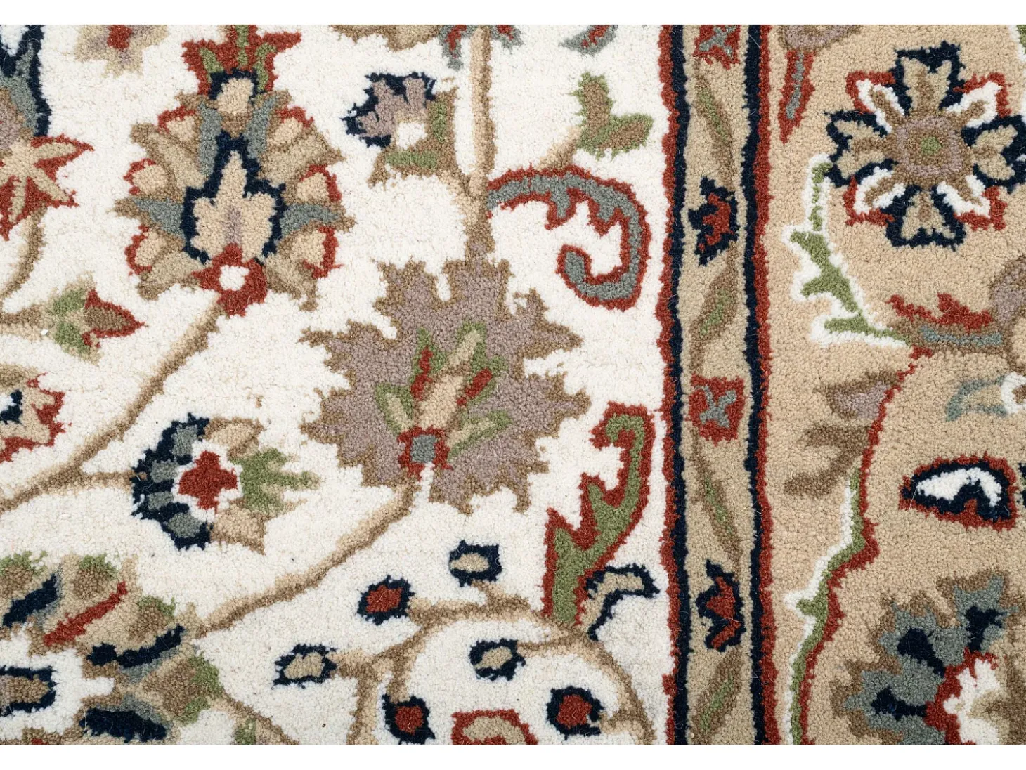 Alfombra oriental tejida a mano con lana 90x160 cm Beige Royal Orient