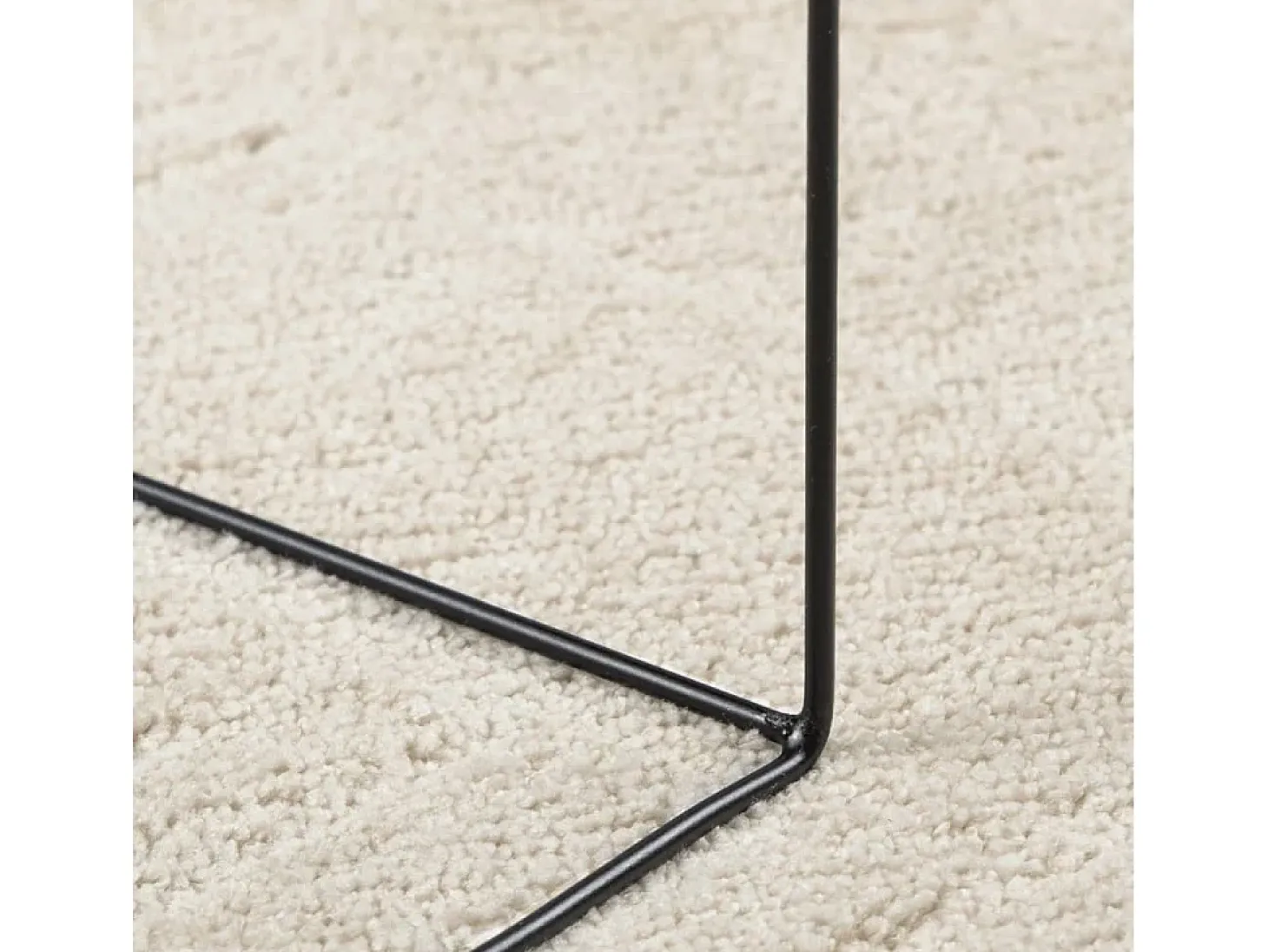 Alfombra OVIEDO de pelo corto beige Ø 120 cm