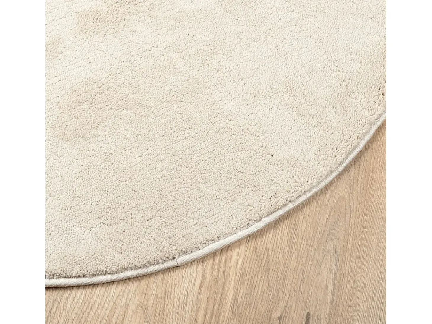 Alfombra OVIEDO de pelo corto beige Ø 120 cm