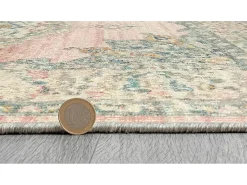 Alfombra Palma Exterior Oriental, Rosa, 80 x 300 cm