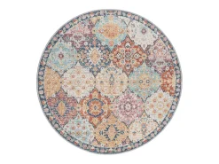 Alfombra Palma Exterior Ornamento, Multi, 120 cm, redondo