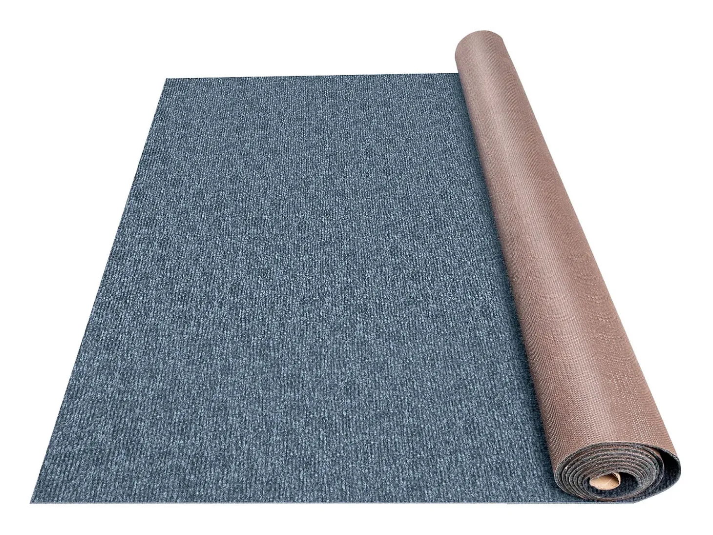 Alfombra para Interior y Exterior SucceBuy, 1,8 x 4 m, Alfombra Marina Gris, Antideslizante para Interior/Exterior