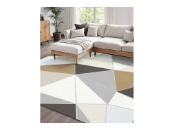 Alfombra para Salón SucceBuy, 1,5 x 2,1 m, Alfombra Grande para Dormitorio Lavable y Antideslizante, Suave y Cómoda, Estilo Moderno, Gris Antracita