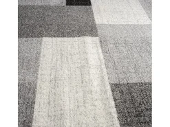 Alfombra Pearl Salón morno Geométrico, Gris, 80 x 140 cm