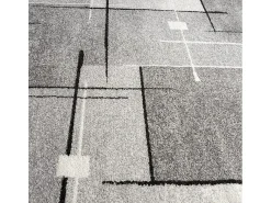 Alfombra Pearl Salón morno Pelo corto, Gris, 140 x 200 cm