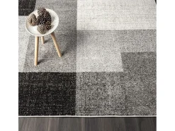 Alfombra Pearl Salón morno Geométrico, Gris, 160 x 220 cm