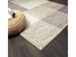 Alfombra Pearl Salón morno Geométrico, Beige, 160 x 220 cm
