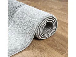 Alfombra Pearl Salón morno Pelo corto, Gris Rojo, 80 x 140 cm