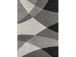 Alfombra Pearl Salón morno Corte contorno, Gris, 240 x 330 cm