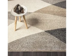 Alfombra Pearl Salón morno Corte contorno, Beige, 160 x 220 cm