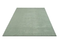 Alfombra pelo corto lavable antideslizante - Verde - 240 x 340 cm - RELAX