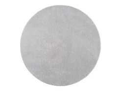 Alfombra pelo corto lavable antideslizante - Gris - 120 cm Redondo - RELAX