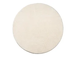 Alfombra pelo corto lavable antideslizante - Beige - 200 cm Redondo - RELAX