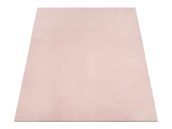 Alfombra pelo corto lavable antideslizante - Rosa - 60 x 110 cm - RELAX