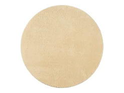 Alfombra pelo corto lavable antideslizante - Oro - 200 cm Redondo - RELAX