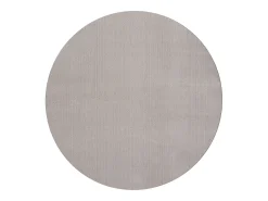 Alfombra pelo corto lavable antideslizante - arena - 200 cm Redondo - RELAX