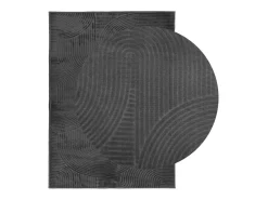 Alfombra pelo corto look escandinavo IZA antracita 240x340 cm ES45969