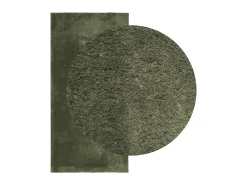 Alfombra pelo corto suave lavable HUARTE verde bosque 100x200cm ES28059