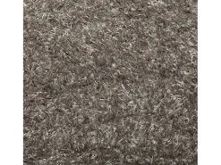 Alfombra pelo largo aspecto brillante ISTAN gris Ø 100 cm