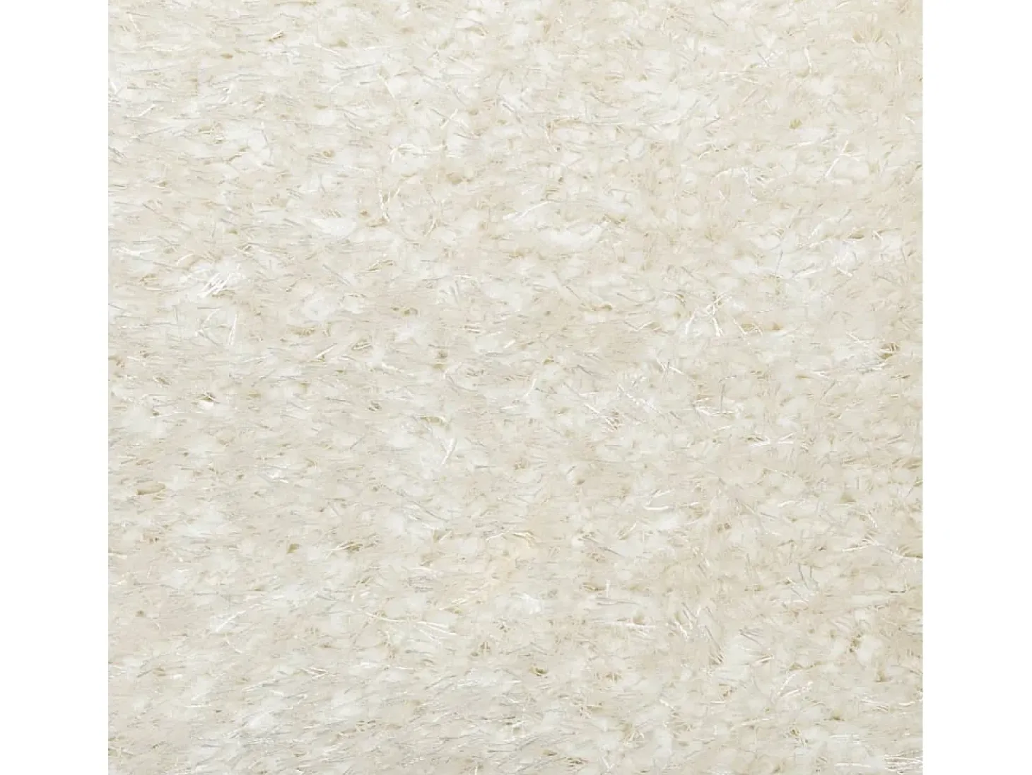 Alfombra pelo largo aspecto brillante ISTAN crema Ø 160 cm