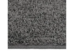 Alfombra peluda antideslizante gris oscuro 120x170 cm ES49299