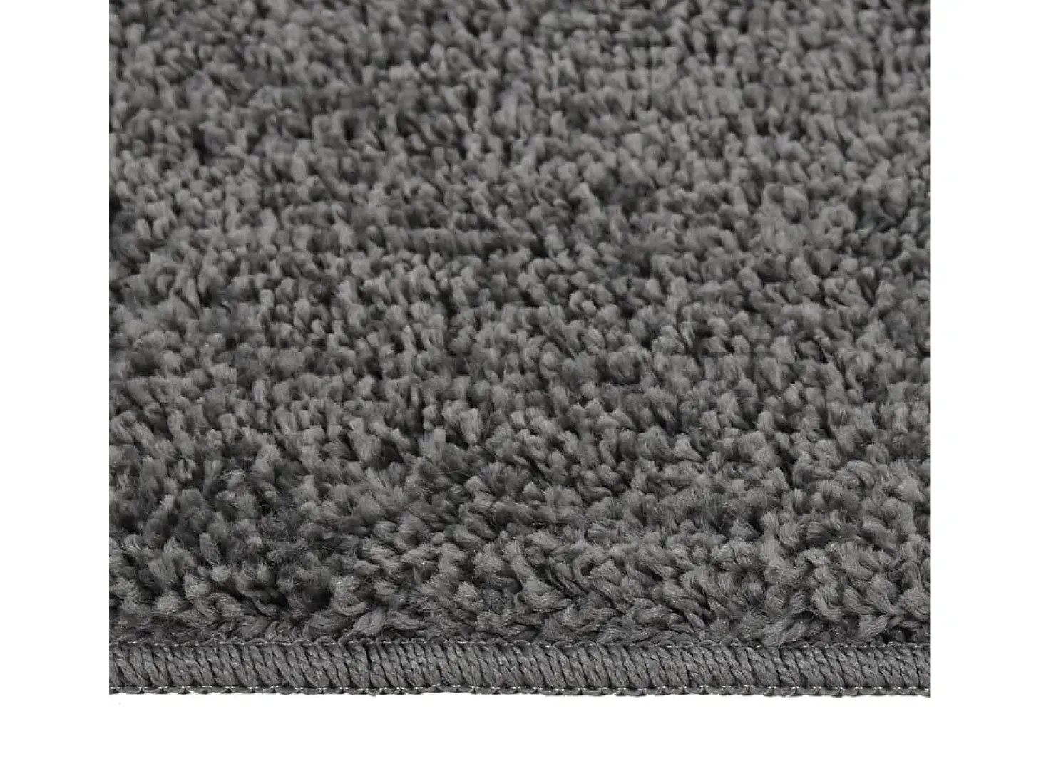 Alfombra peluda antideslizante gris oscuro 120x170 cm ES49299