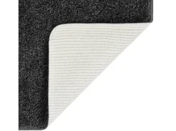 Alfombra peluda antideslizante gris oscuro 160x230 cm ES42758