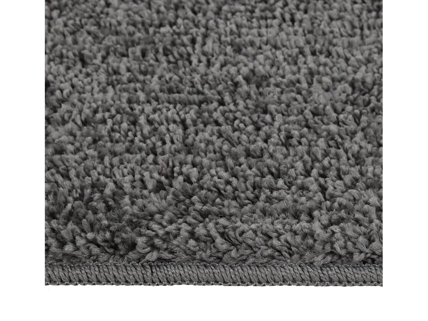 Alfombra peluda antideslizante gris oscuro 160x230 cm ES42758