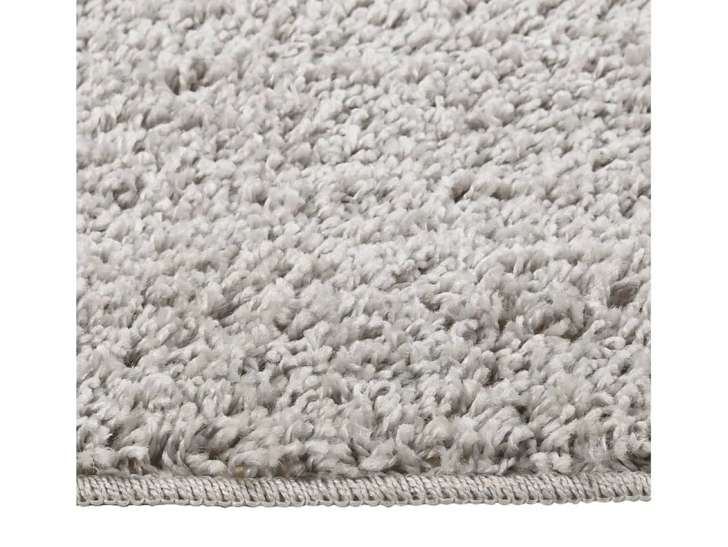 Alfombra peluda antideslizante gris claro 160x230 cm ES33941