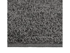 Alfombra peluda antideslizante gris oscuro 200x290 cm