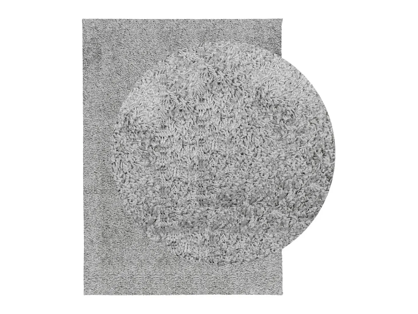 Alfombra peluda de pelo largo moderna PAMPLONA gris 140x200 cm ES53138