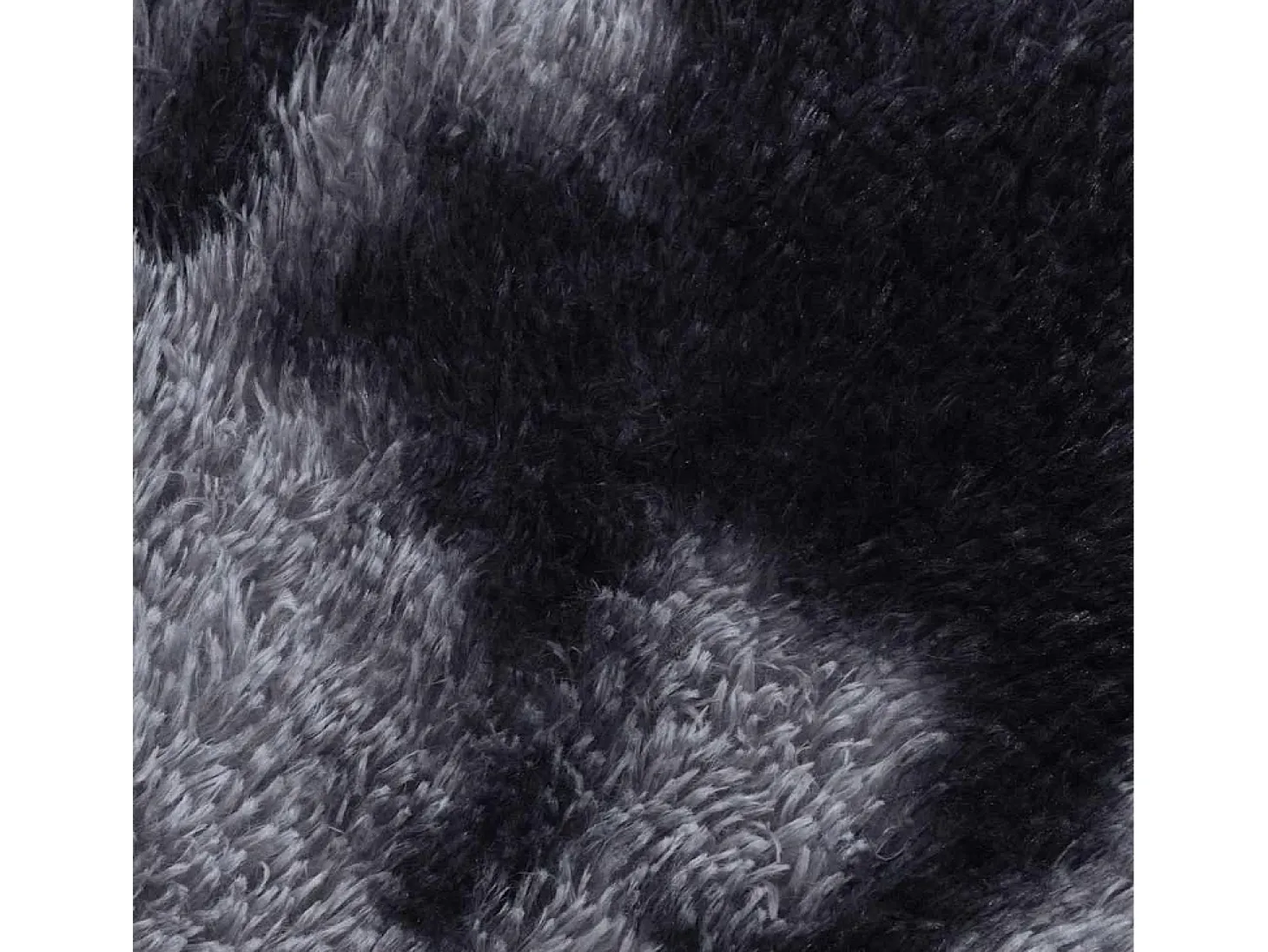 Alfombra peluda NAVARRA gris oscuro 160x160 cm