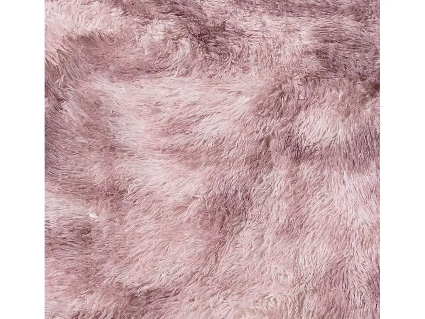 Alfombra peluda NAVARRA Rosa Polvo 240x240 cm