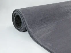 Alfombra piel sintética suave lavable - Antracita - 240 x 340 cm - COSY