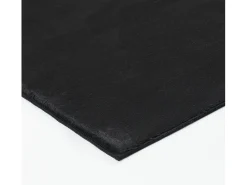 Alfombra piel sintética suave lavable - Negro - 140 x 200 cm - COSY