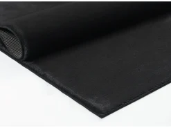 Alfombra piel sintética suave lavable - Negro - 140 x 200 cm - COSY