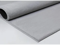 Alfombra piel sintética suave lavable - Gris - 160 x 220 cm - COSY