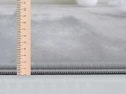 Alfombra piel sintética suave lavable - Gris - 140 x 200 cm - COSY