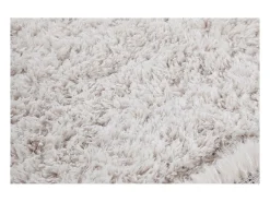 Alfombra reciclada de pelo largo color marfil 160 × 230 cm AIMEE