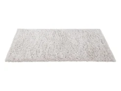 Alfombra reciclada de pelo largo color marfil 160 × 230 cm AIMEE