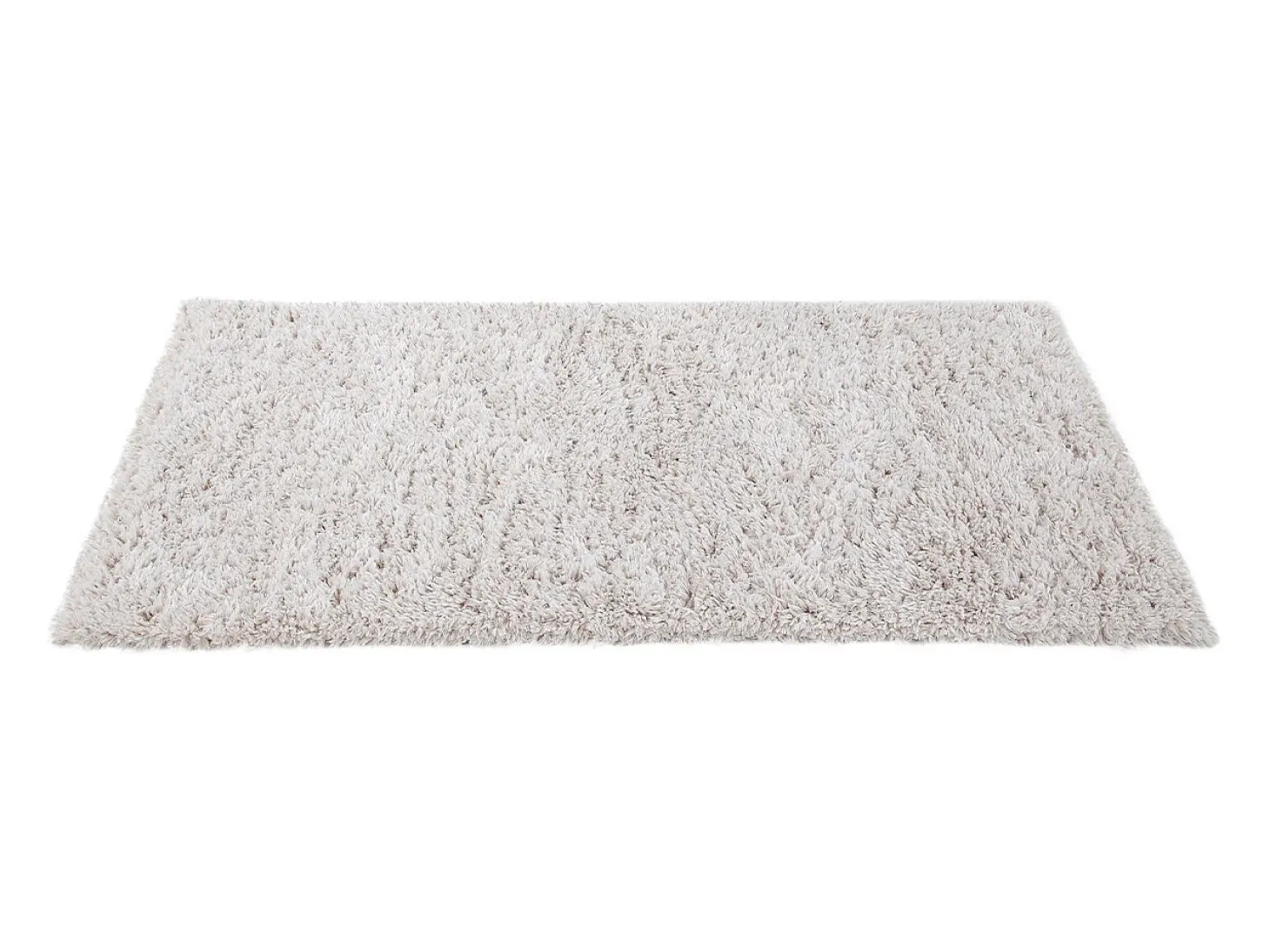 Alfombra reciclada de pelo largo color marfil 160 × 230 cm AIMEE